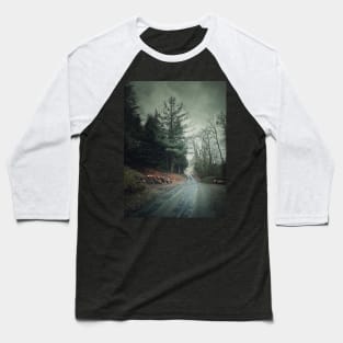 rainy day in the woods Baseball T-Shirt